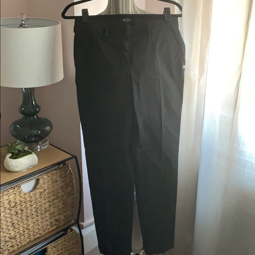 MASON'S Cotton Straight High-Rise Cuffed Trousers